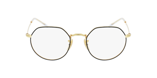 LUNETTES DE VUE JACK noir mat/doréVue de face