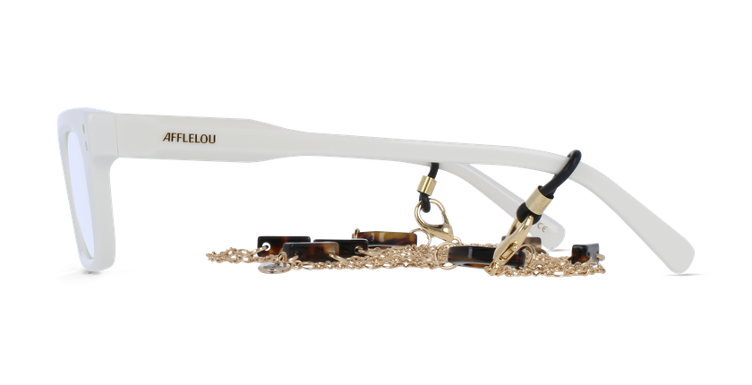 LUNETTES DE VUE femme CREATIVE blanc - Vue de face
