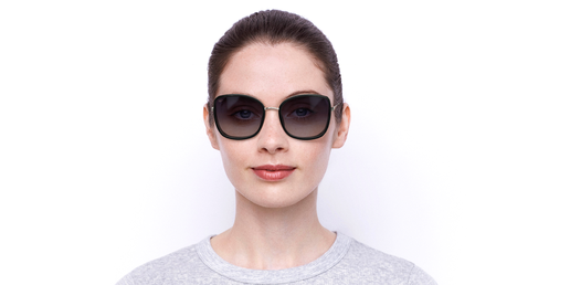 LUNETTES DE SOLEIL femme ORIA noir/doré
