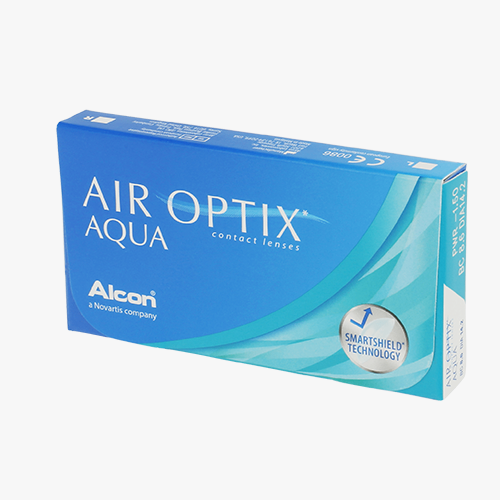 Lentilles de contact Air Optix Aqua 3L - Vue de face