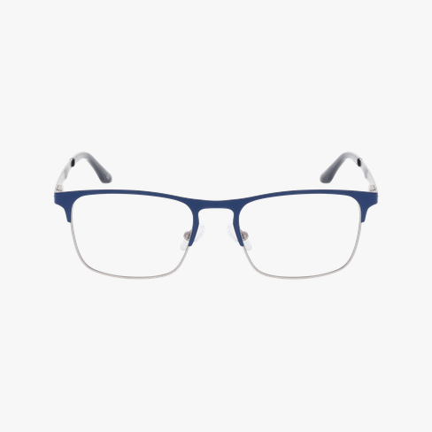 Lunettes de vue homme HUGOLIN bleu Vue de face