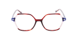 Lunettes de vue femme MAGIC279 écaille/rouge - Vue de face