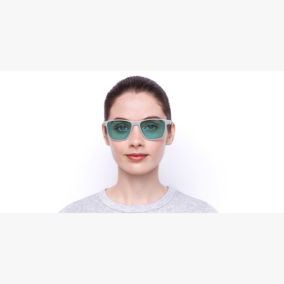 Lunettes de soleil CYRIUS POLARIZED blanc - Vue de face