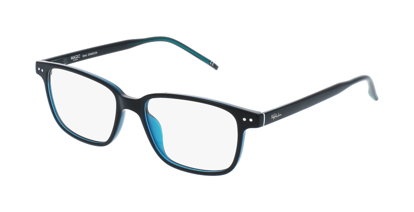 LUNETTES DE VUE enfant MAGIC SAMSON noir/turquoise - Vue de face