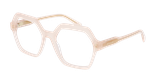 Lunettes de vue femme CARACTÈRES COQUETTE marron - Vue de face