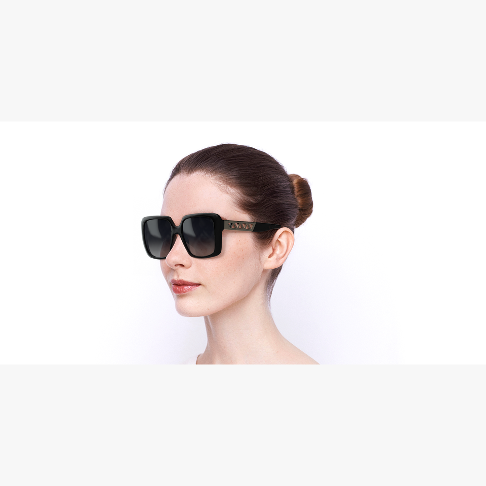 Lunettes de soleil femme GU7689 noir - Vue de 3/4
