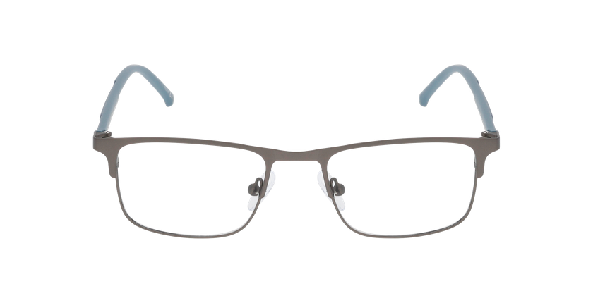 Lunettes de vue homme HENDRICK gun/gris - Vue de face