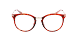 LUNETTES DE VUE femme MAGIC NAWELL rouge/doré - Vue de face