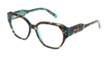 Lunettes de vue femme CARACTÈRES RAFFINÉE écaille - Vue de face