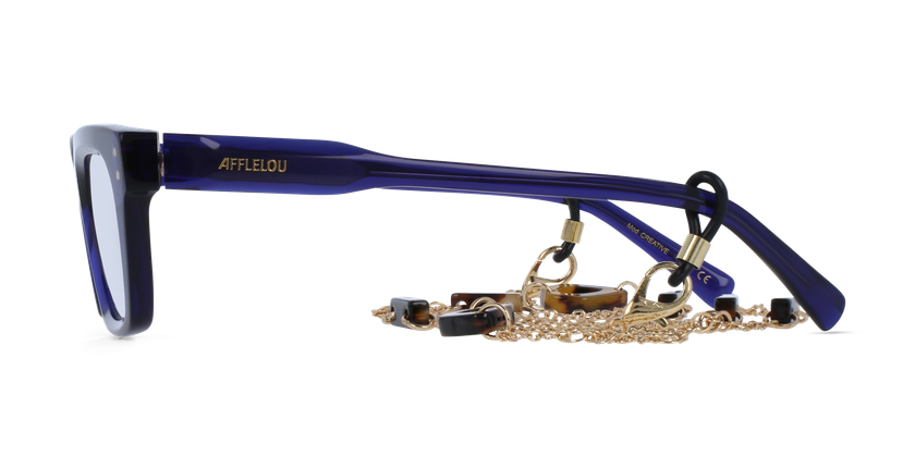 Lunettes de vue femme CARACTÈRES CRÉATIVE bleu - Vue de face