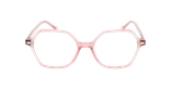 Lunettes de vue femme MAGIC279 beige/rose - Vue de face
