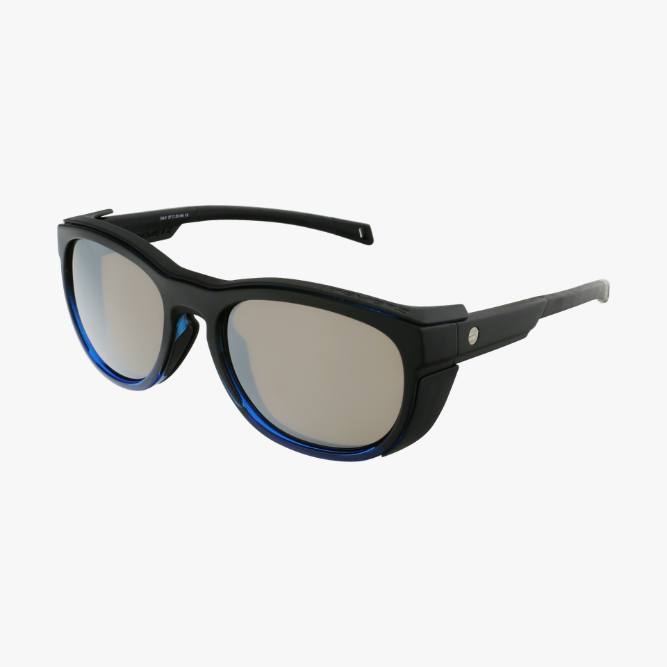 Lunettes de soleil Skyline noir/bleu - Vue de 3/4