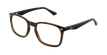 LUNETTES DE VUE enfant REFORM TEENAGER2 noir/marron - vue de 3/4