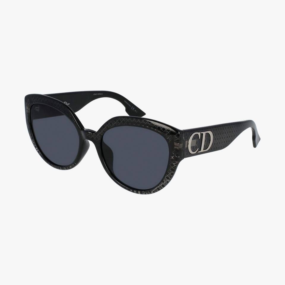 Lunettes de soleil femme DDIORF argenté - Vue de 3/4