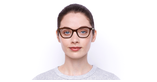Lunettes de vue femme MAGIC 197 écaille - Vue de face