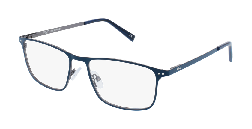LUNETTES DE VUE homme MAGIC GEOFFROY bleu marine/argenté - Vue de face