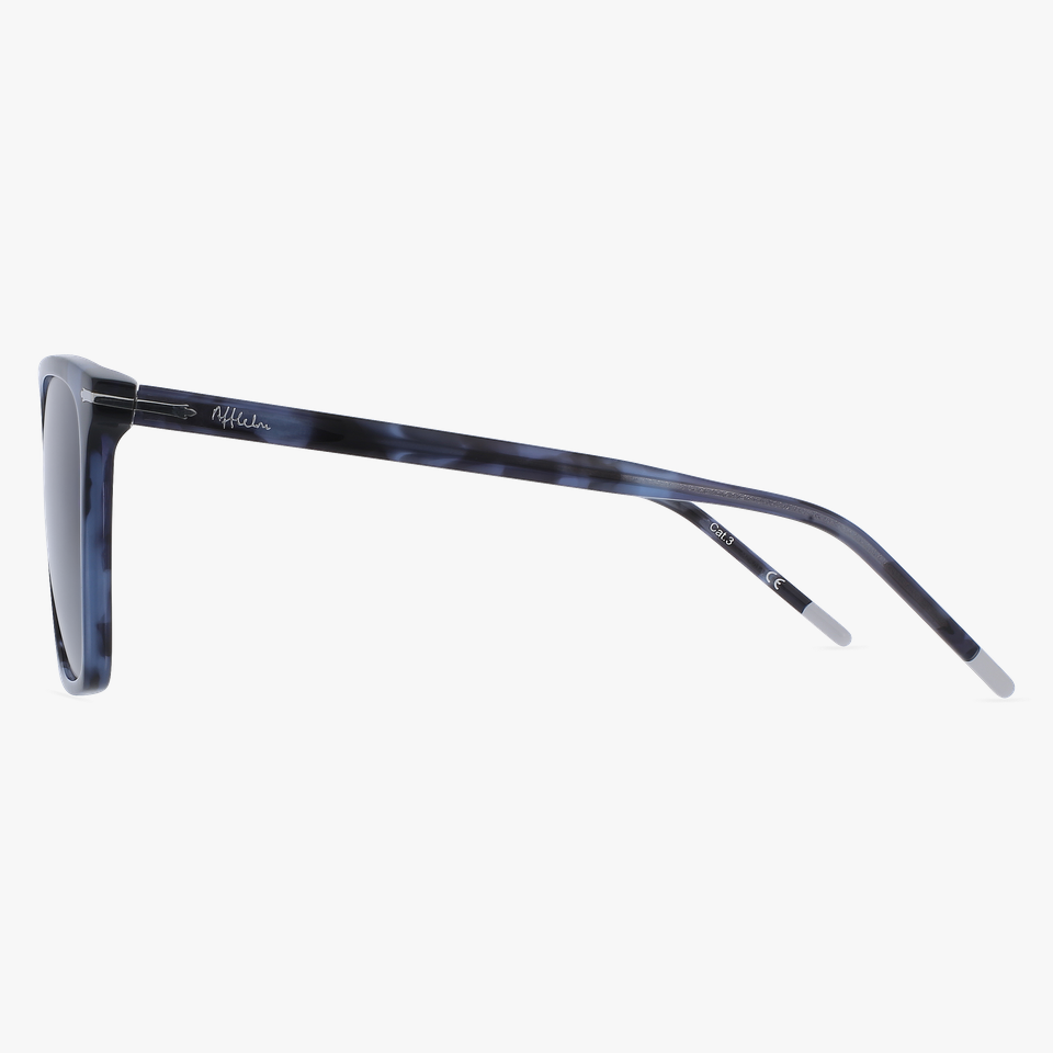 Lunettes de soleil homme CAROUGE écaille/bleu - Vue de face