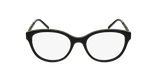 Lunettes de vue femme GG0656O noir/dorée - Vue de face