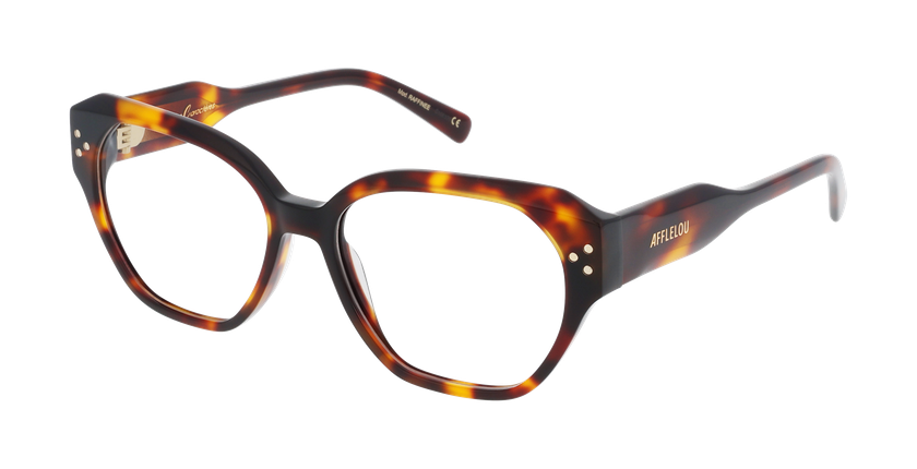 Lunettes de vue femme CARACTÈRES RAFFINÉE écaille - Vue de face