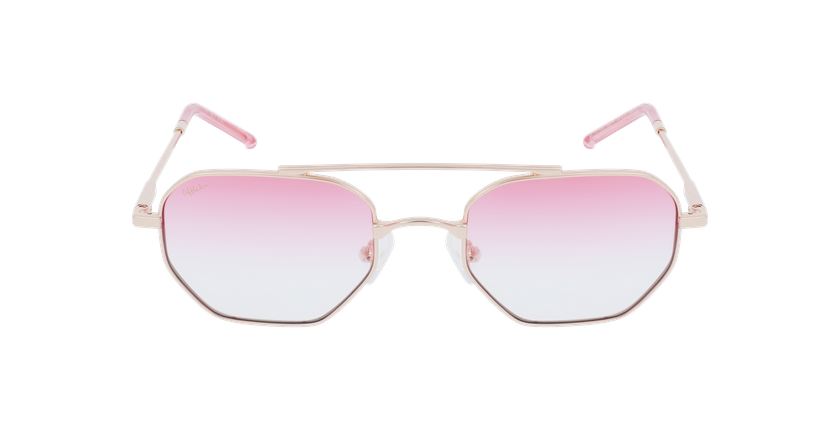 LUNETTES DE SOLEIL CERVIN doré/rose - Vue de face