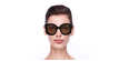 LUNETTES DE SOLEIL femme GG1257S écaille - Vue de face