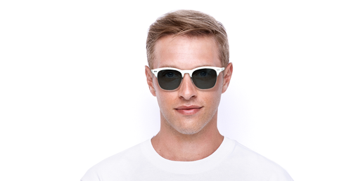 LUNETTES DE SOLEIL homme CORBY blanc