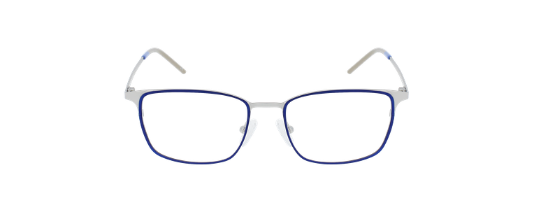 Lunettes de vue homme MAGIC 156 bleu marine/argenté - Vue de face