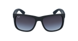 LUNETTES DE SOLEIL homme JUSTIN noir - Vue de face