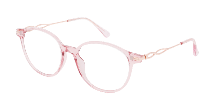 Lunettes de vue femme LAURE rose - Vue de face