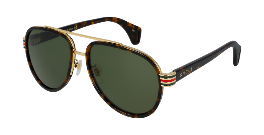 LUNETTES DE SOLEIL homme GG0447S écaille - vue de 3/4