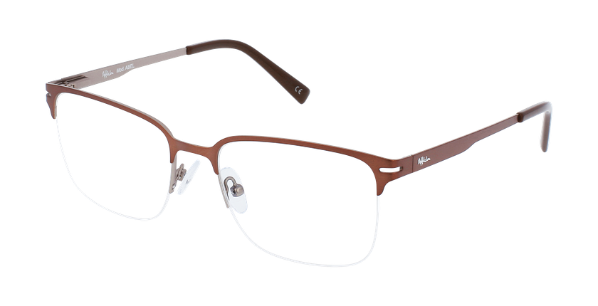 LUNETTES DE VUE homme ABEL marron/gris - Vue de face