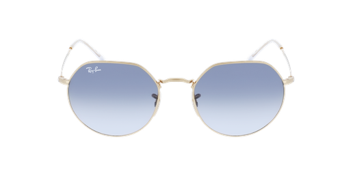 LUNETTES DE SOLEIL JACK doré Vue de face