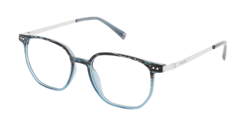 Lunettes de vue homme DARIUS bleu/argenté - Vue de face