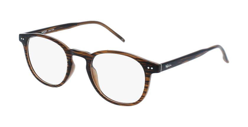 LUNETTES DE VUE homme MAGIC TOM marron - Vue de face