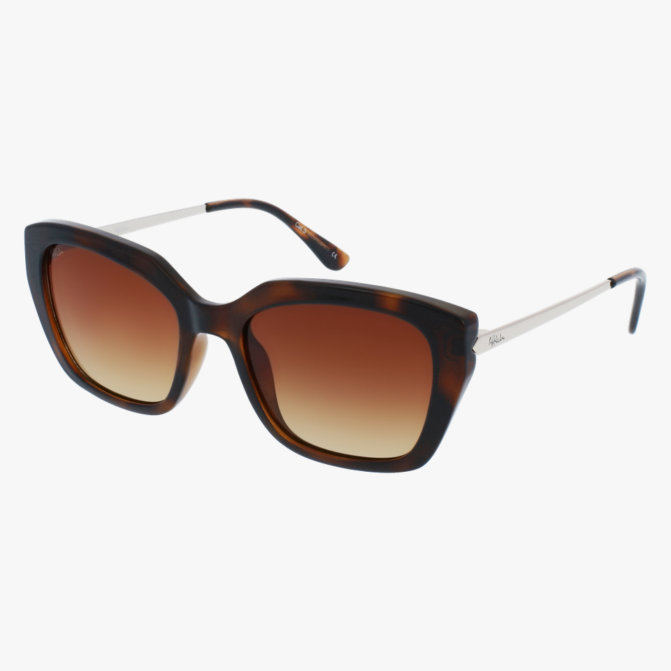 Lunettes de soleil femme MINA écaille/dorée - Vue de face