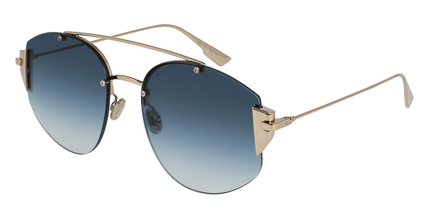 LUNETTES DE SOLEIL femme DIORSTRONGER doré - vue de 3/4