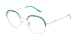 Lunettes de vue femme MAGIC292 vert/turquoise - Vue de face