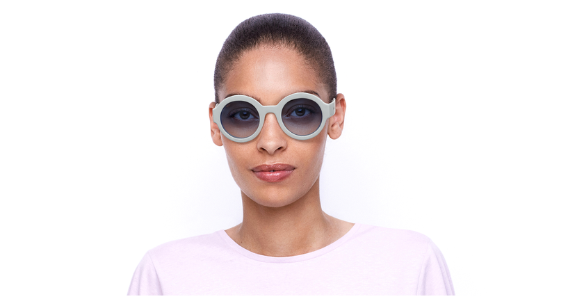 LUNETTES DE SOLEIL femme JOSEFA blanc - Vue de face