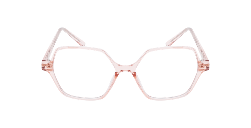 Lunettes de vue femme RZERO43 rose/dorée - Vue de face