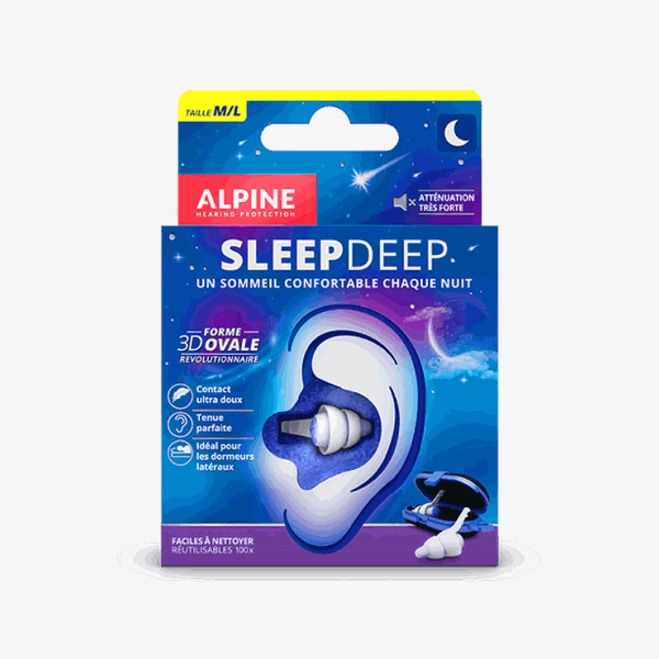 Protections auditives SleepDeep - Vue de face
