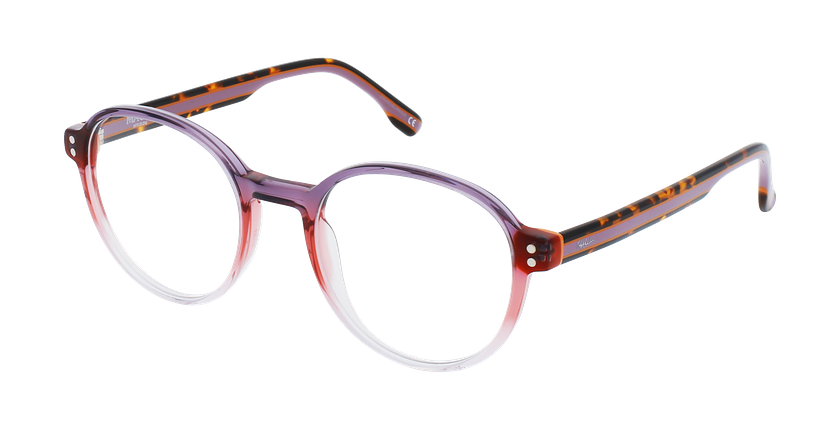 Lunettes de vue femme MAGIC203 violet/rose - Vue de face