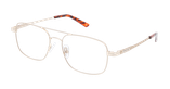 Lunettes de vue homme FILIPE dorée - Vue de face