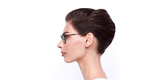 Lunettes de vue femme MAGIC224 bleu/gris - Vue de face