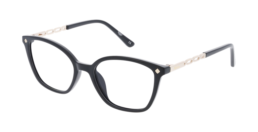 Lunettes de vue femme MAGIC255 noir/dorée - Vue de face