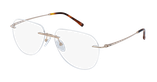 LUNETTES DE VUE homme MAGIC 138 doré/bleu - Vue de face