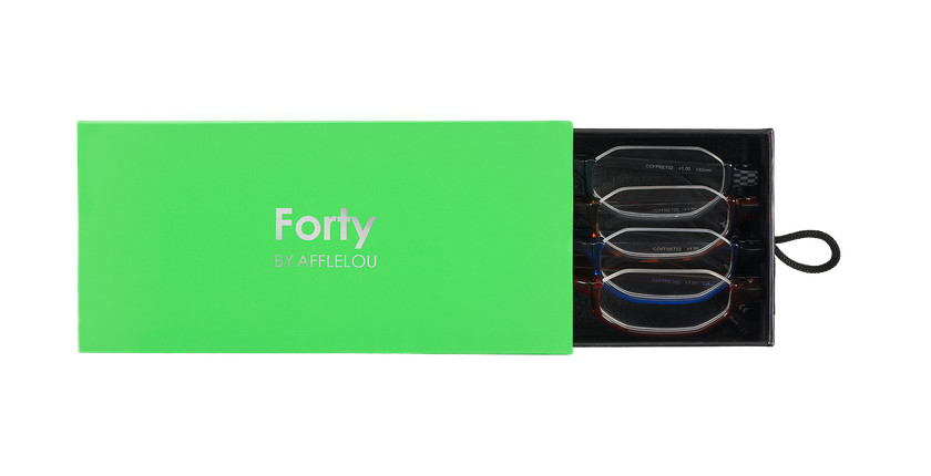 LUNETTES DE VUE FORTY COFFRET 02 vert - Vue de face