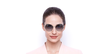 LUNETTES DE SOLEIL femme SK0352-H argenté - Vue de face