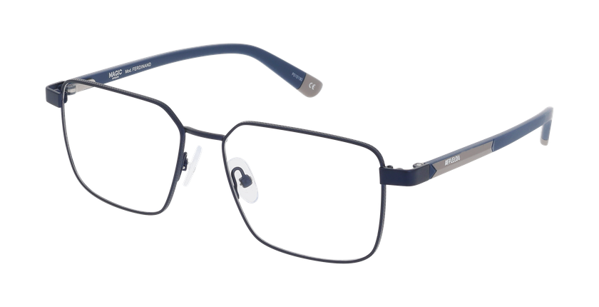 Lunettes de vue homme FERDINAND bleu - Vue de face