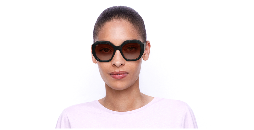 LUNETTES DE SOLEIL femme NAIFARU écaille/noir - Vue de face