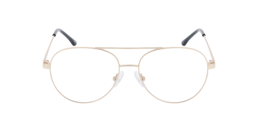 Lunettes de vue homme RZERO38 dorée - Vue de face